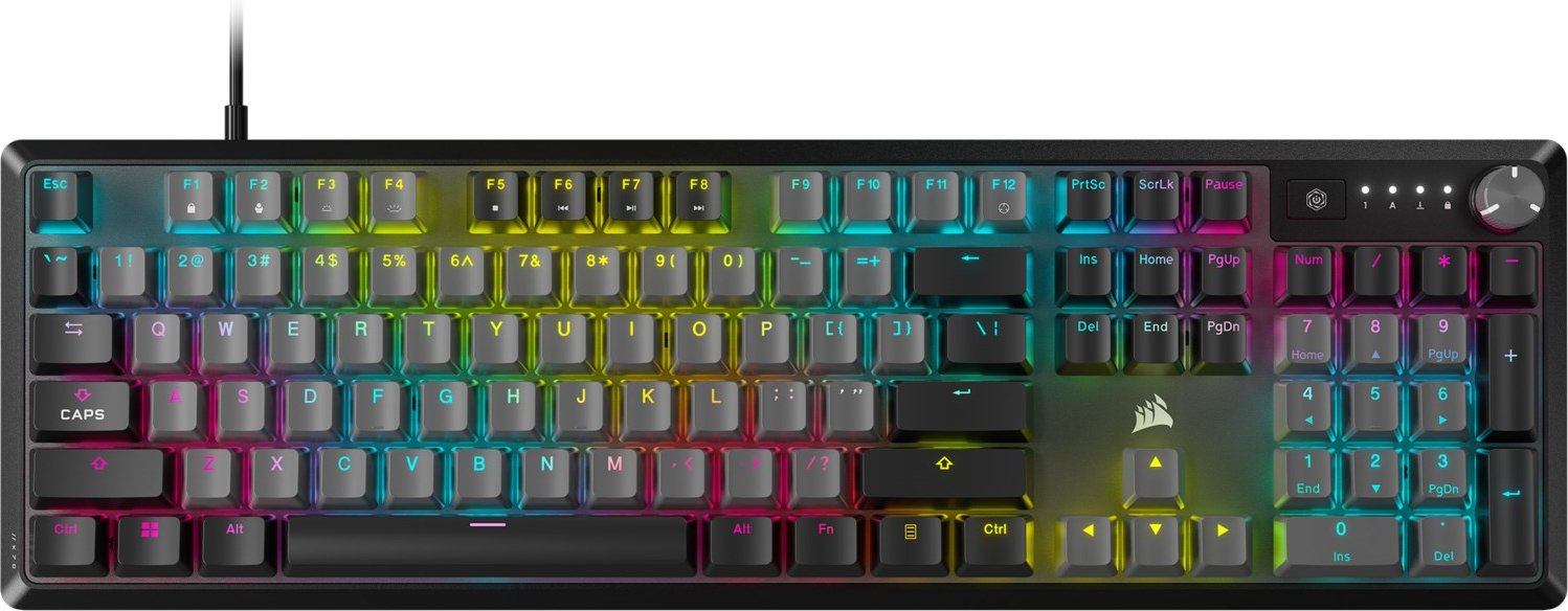 K70 Core RGB (DE) Gaming Tastatur stahlgrau