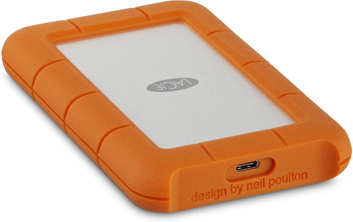 Rugged USB-C (2TB) Externe Festplatte für Mac solar orange