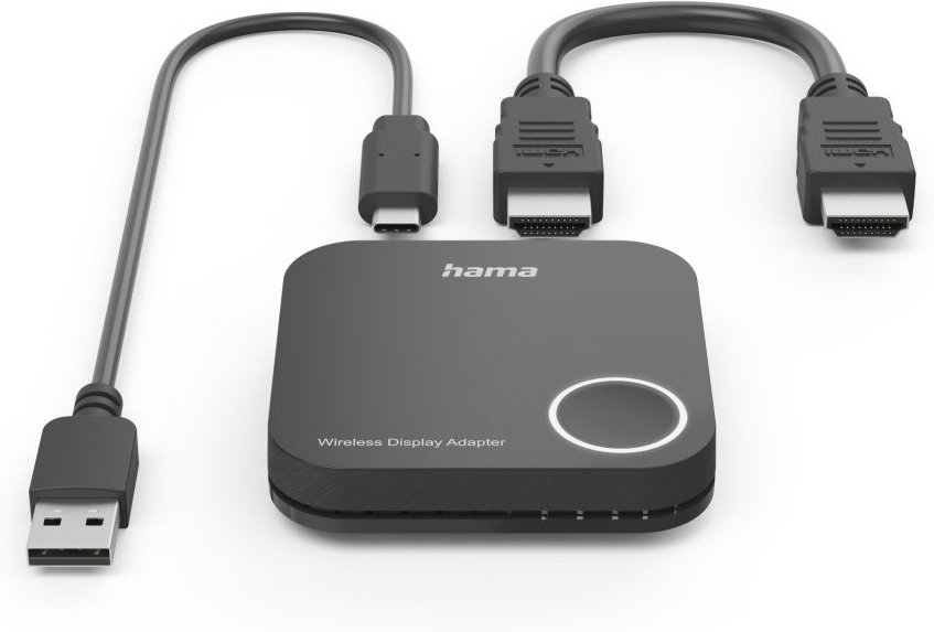 Wireless-Display-Adapter inkl. Kabel schwarz