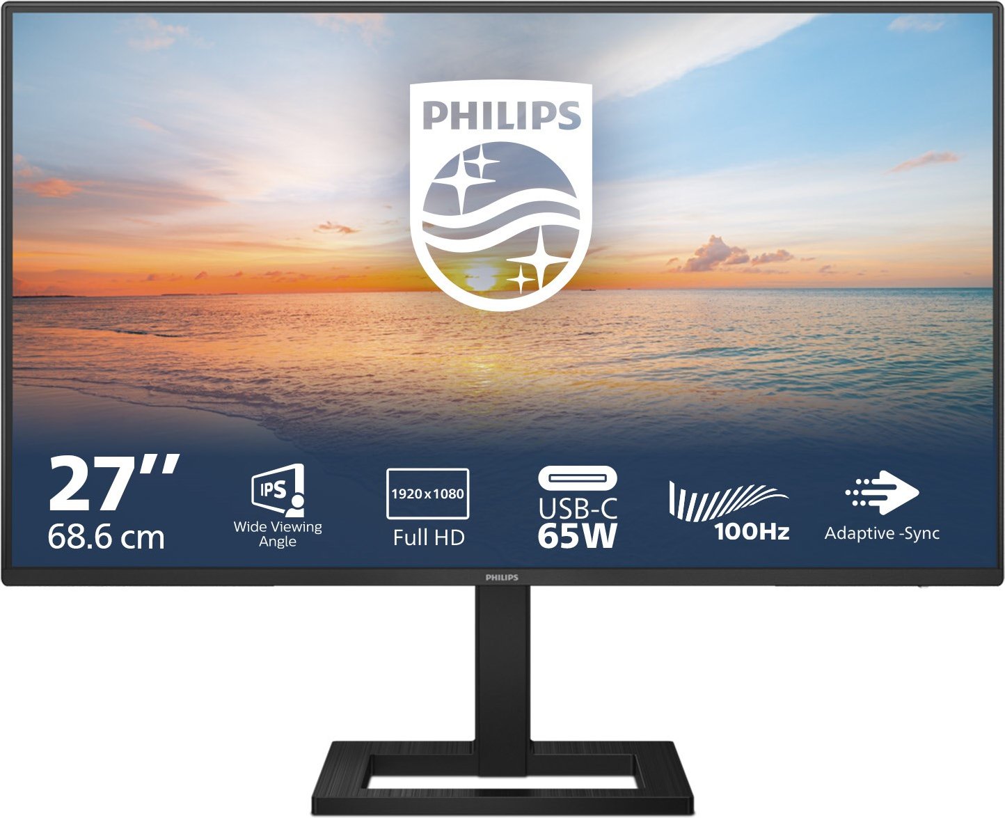 27E1N1300AE/00 69 cm (27") TFT-Monitor mit LED-Technik schwarz