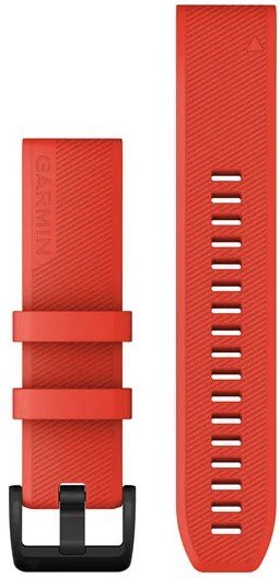 QuickFit Silikonarmband (22mm) rot/schwarz