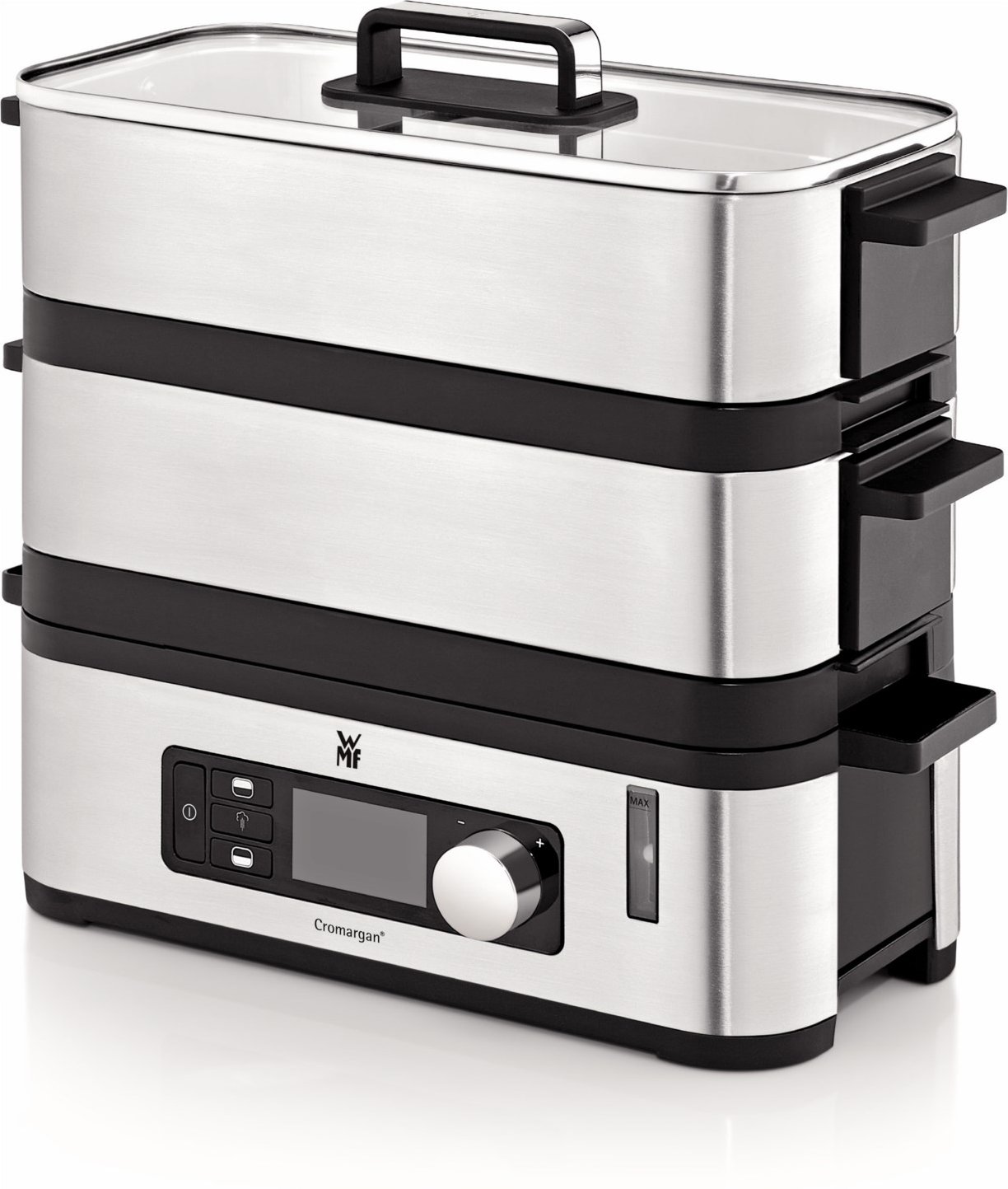 KÜCHENminis Vitalis E Dampfgarer cromargan matt