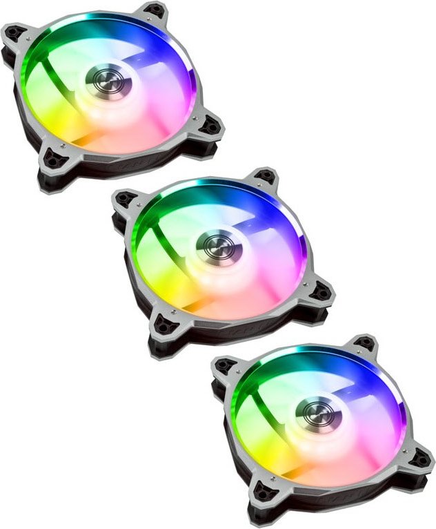 BR120 3er Pack Lüfter inkl. Controller silber