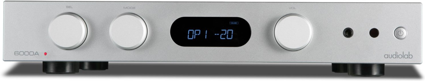 6000A Vollverstärker Stereo aluminium silber