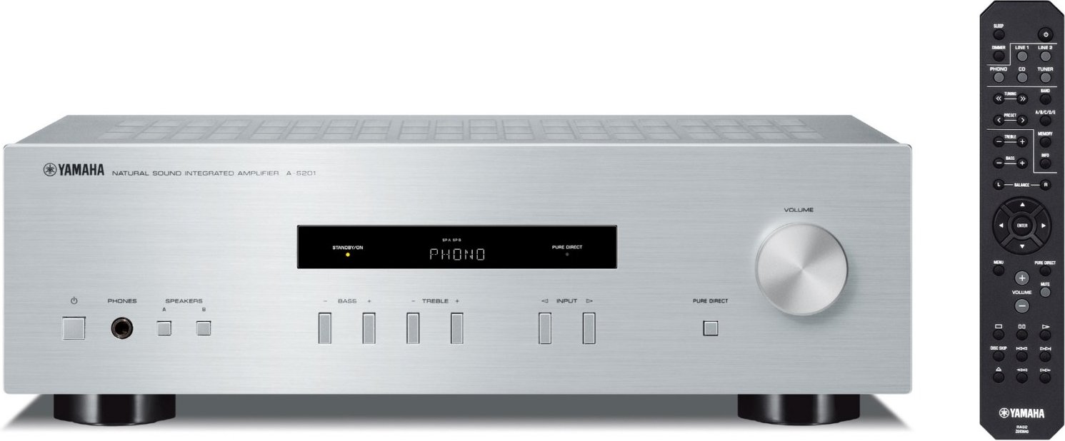 A-S 201 Vollverstärker Stereo silber