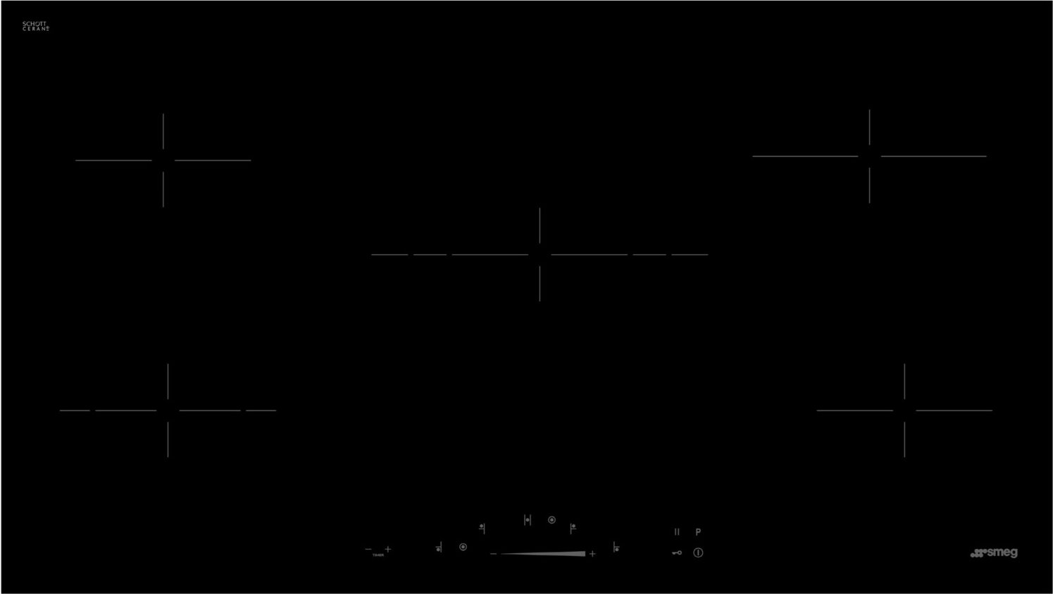 SE495ETD Autark-Glaskeramikfeld schwarz