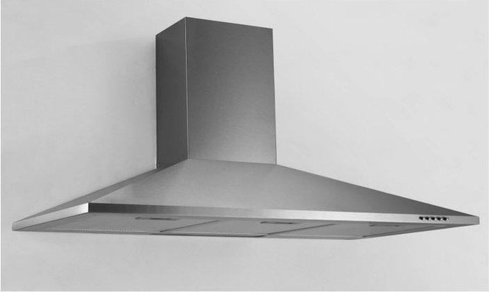 6091 H Wand-Dunstabzugshaube edelstahl