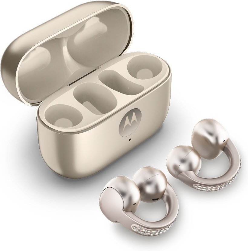 moto buds LOOP True Wireless Kopfhörer by Swarovski PANTONE french oak