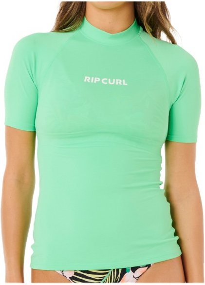Rip Curl - Women's Molokai S/S Solid UPF Rashguard - Lycra Gr M grün