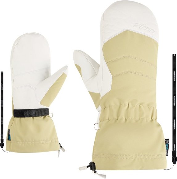 Ziener - Women's Kilati Aquashield AW Mitten Glove - Handschuhe Gr 6,5 beige/weiß