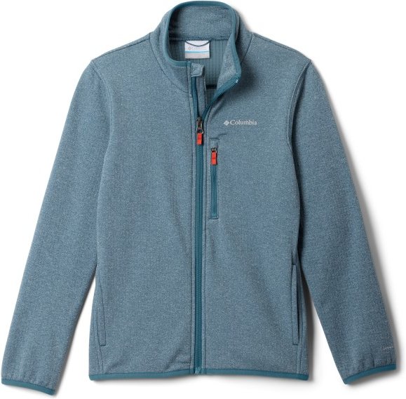 Columbia - Kid's Essential Hike Grid Fleece Full Zip - Fleecejacke Gr S grau