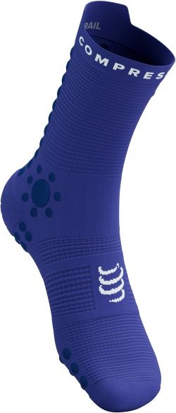Thumbnail - Compressport - Pro Racing Socks V4.0 Trail - Laufsocken Gr T2 - EU 39-41 blau
