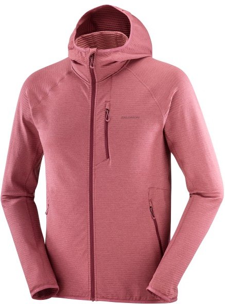 Thumbnail - Salomon - Essential Lightwarm HD - Fleecejacke Gr S rosa/rot