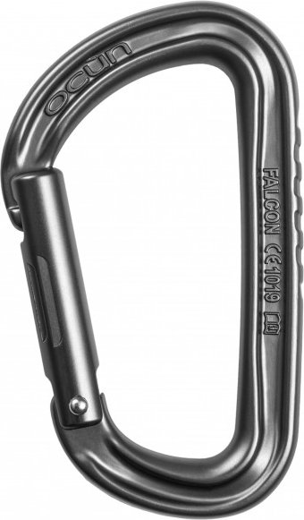 Thumbnail - Ocun - Falcon Straight - Schnappkarabiner grau