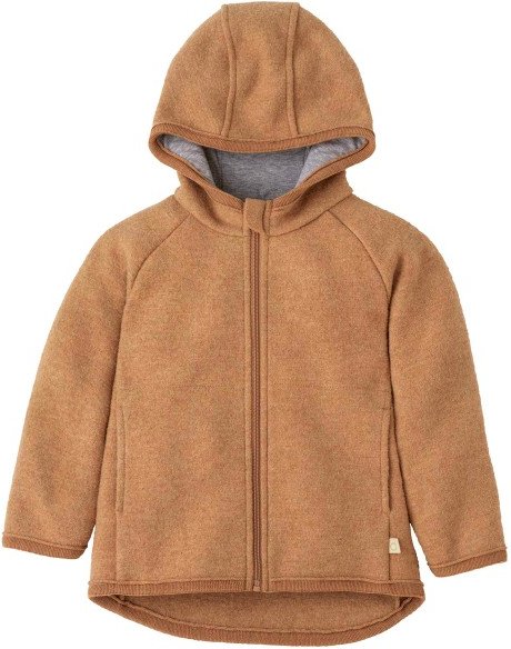 disana - Kid's Walk-Jacke Zipp - Wolljacke Gr 134/140 orange