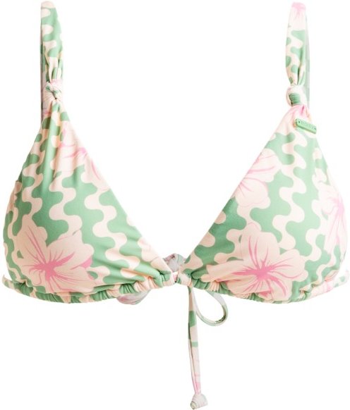 Thumbnail - Roxy - Women's Hibiscus Daze Elongated Tri - Bikini-Top Gr XL weiß