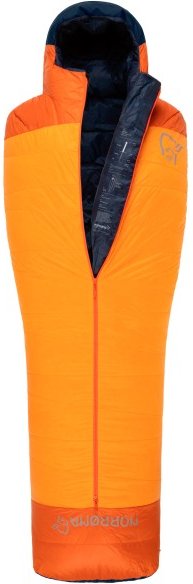 Thumbnail - Norrøna - Falketind Down800 0C Sleeping Bag 185 - Daunenschlafsack Gr Body Size: 175-195 cm orange