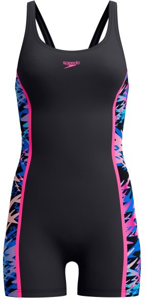 Speedo - Women's Hyperboom Splice Muscleback Legsuit - Badeanzug Gr 38 schwarz
