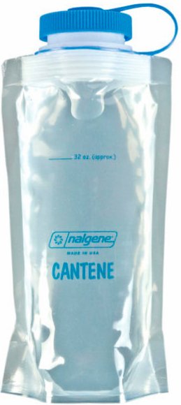 Nalgene - PE-Faltflasche - Trinkflasche Gr 1 l grau/weiß