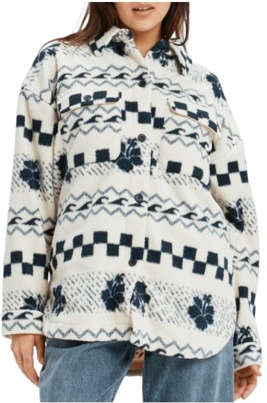 Roxy - Women's Morning Crush Shacket - Hemd Gr S grau