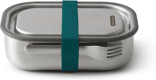 black+blum - Edelstahl Lunchbox - Essensaufbewahrung Gr 1 l grau