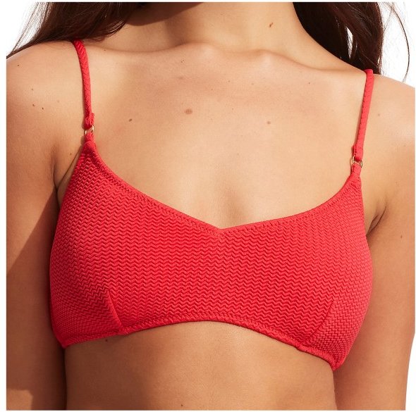 Seafolly - Women's Sea Dive Bralette - Bikini-Top Gr 38 bunt