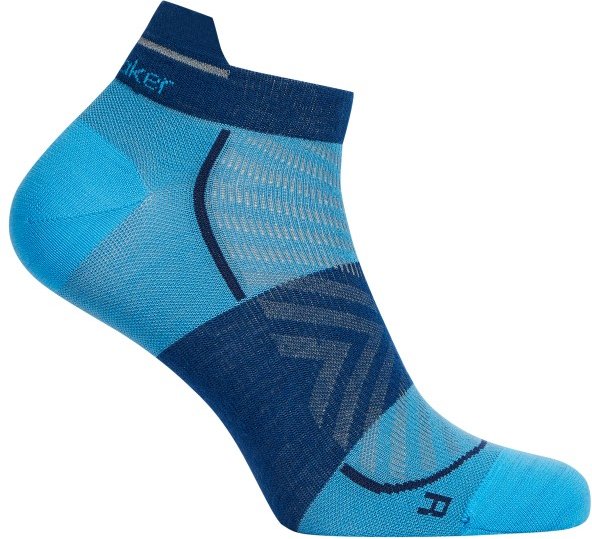 Icebreaker - Merino Run+ Ultralight Micro - Laufsocken Gr 44,5-46,5 blau