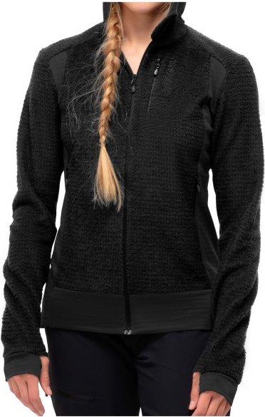 Norrøna - Women's Falketind Alpha120 Zip Hood - Fleecejacke Gr L schwarz