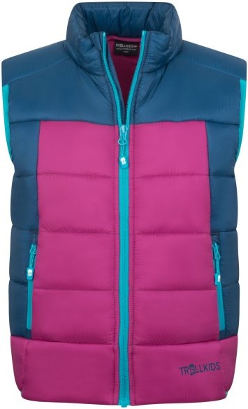 Trollkids - Kid's Hardanger Vest - Kunstfaserweste Gr 176 bunt