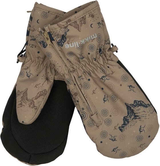 Thumbnail - Mikk-Line - Polyester Baby Mittens Zip - Handschuhe Gr 122/128 braun