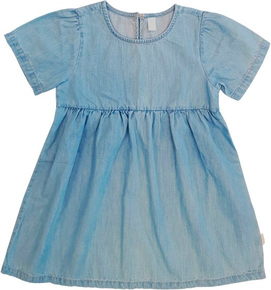 maximo - Kid's Mini Girl-Kleid Denim-Optik - Kleid Gr 110/116 türkis
