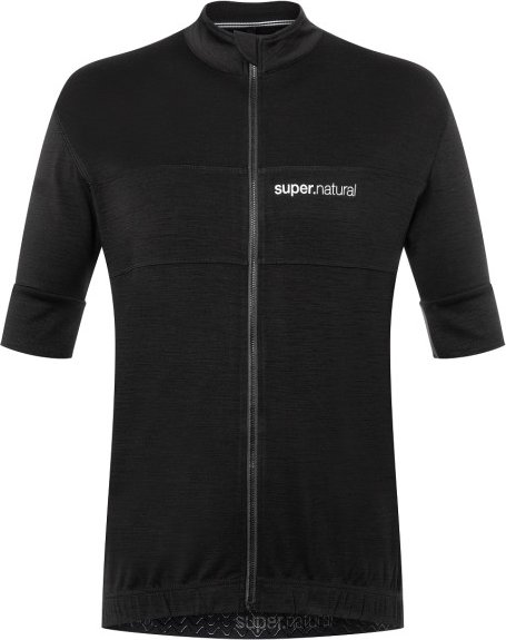 super.natural - Gravier Camisa - Radtrikot Gr S schwarz