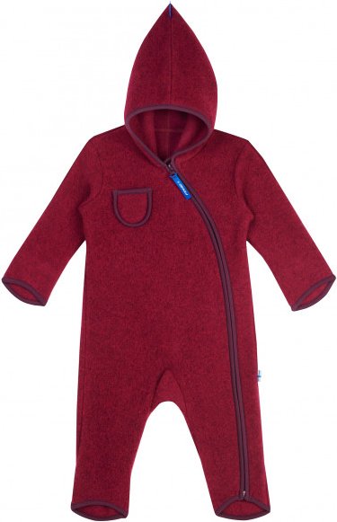 Finkid - Kid's Puku Wool - Overall Gr 90/100 rot
