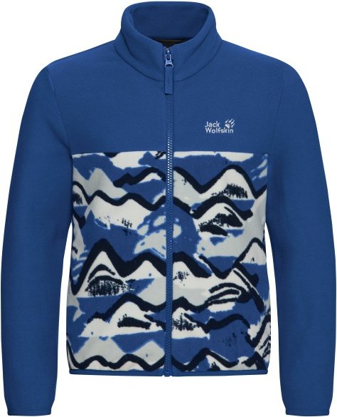 Jack Wolfskin - Kid's Paw Era 100 Print Fullzip - Fleecejacke Gr 140 blau