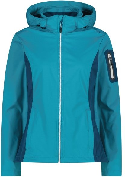 CMP - Women's Light Softshell Jacket Zip Hood - Softshelljacke Gr 34 türkis