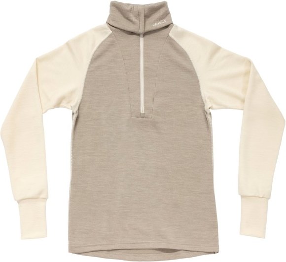 Thumbnail - Devold - Women's Expedition Merino Silk Zip - Merinounterwäsche Gr L beige