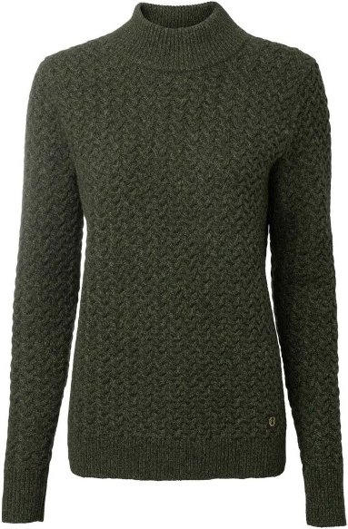 Thumbnail - Chevalier - Women's Minley Mockneck Wool Pullover - Wollpullover Gr 46 oliv