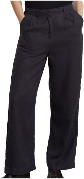Thumbnail - DEDICATED - Women's Pants Vickleby Linen - Freizeithose Gr XS schwarz