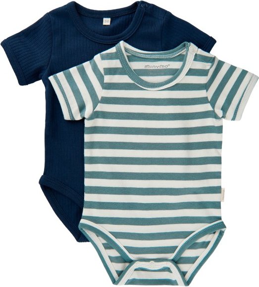 Minymo - Kid's Body S/S (2-Pack) - Alltagsunterwäsche Gr 68 türkis