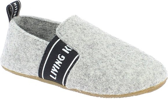 Living Kitzbühel - T-Modell Filz & LK Schriftzug  No. 3645 - Hüttenschuhe Gr 36 grau
