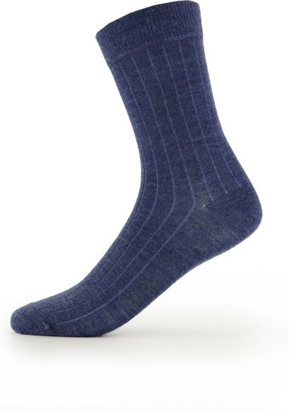 Joha - 4037 Wool Rib Socks Wool/Polyamide/Elasthane - Merinosocken Gr 39-42 blau