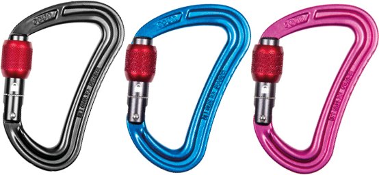 Ocun - Raven Screw 3-Pack - Schraubkarabiner bunt