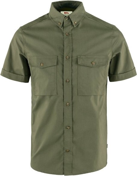 Fjällräven - Övik Air Stretch S/S Shirt - Hemd Gr M oliv