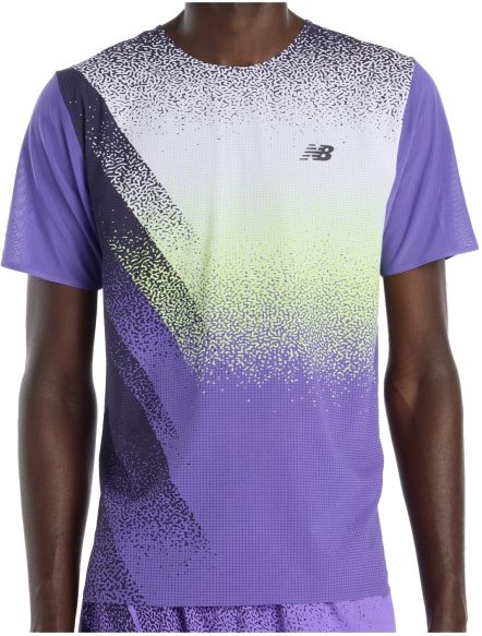 New Balance - Race Day Ultra Light Printed T-Shirt - Laufshirt Gr XL lila