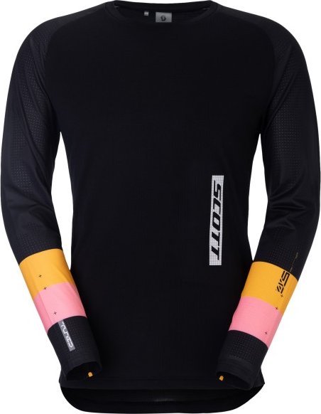 Scott - Tee Tuned L/S - Radtrikot Gr S schwarz
