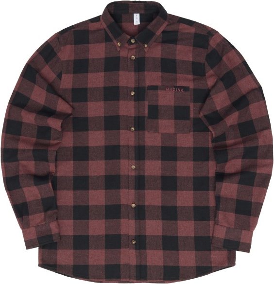 Mazine - Checked Flannel Shirt - Hemd Gr XL braun