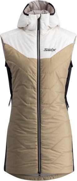 Thumbnail - Swix - Women's Infinity Insulated Long Vest - Softshellweste Gr L beige