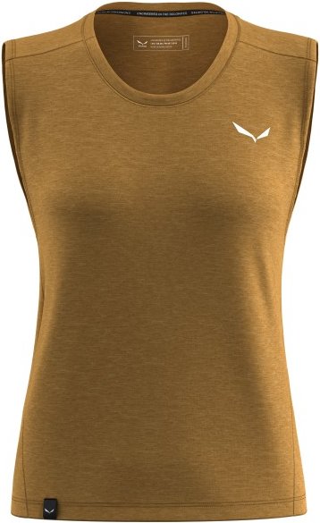 Salewa - Women's Eagle Minilogo Alpine Merino Tank Top - Merinoshirt Gr 42 braun