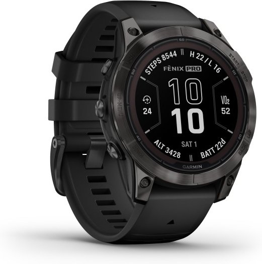 Garmin - Fenix 7 Pro Sapphire Solar - Multifunktionsuhr schwarz