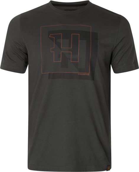 Härkila - H-Logo T-Shirt - T-Shirt Gr M grau/schwarz